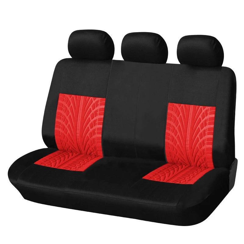AU-UTH-Ensemble de Housses de Siège de Voiture Brodées, Protection Universelle Adaptée à la Plupart des Voitures, avec un Style Track Tatif