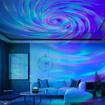 جهاز عرض النجوم المجري RGB يعمل بمنفذ USB، مصباح ليلي مع جهاز تحكم عن بعد، مثالي لتزيين الغرف والحفلات وهدايا أعياد الميلاد
