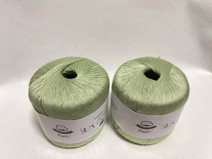 Nouveau 2 pièces noël soie dentelle coton lait Crochet fil bébé tricoté à la main chaud doux fil à tricoter pour le tricot à la main