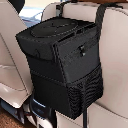 Poubelle de voiture Portable, boîte de rangement pliable, organisateur de véhicule multifonctionnel, poubelle de voiture, poubelle de rangement compacte pour l'intérieur de la voiture