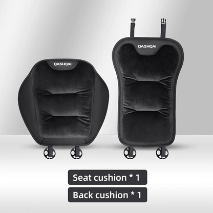 Housse de siège de voiture en flanelle, pour Nissan Qashqai J10 J11 J12, coussin de siège avant/arrière de voiture en peluche chaud d'hiver, accessoires d'intérieur automobile
