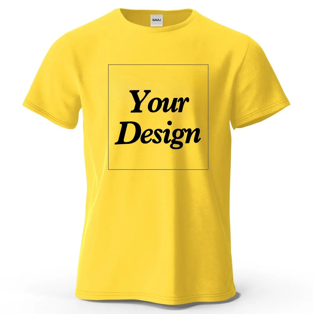 T-shirt personnalisé t-shirt personnalisé t-shirt personnalisé bricolage imprimer votre photo marque Logo texte hommes femmes 100% coton cadeau Premium