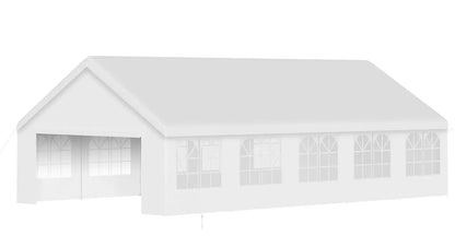 Tente de réception 20'x33', Gazebo de mariage robuste pour extérieur, parois latérales amovibles, résistant à l'eau et aux UV, abri pour événements, personnalisable