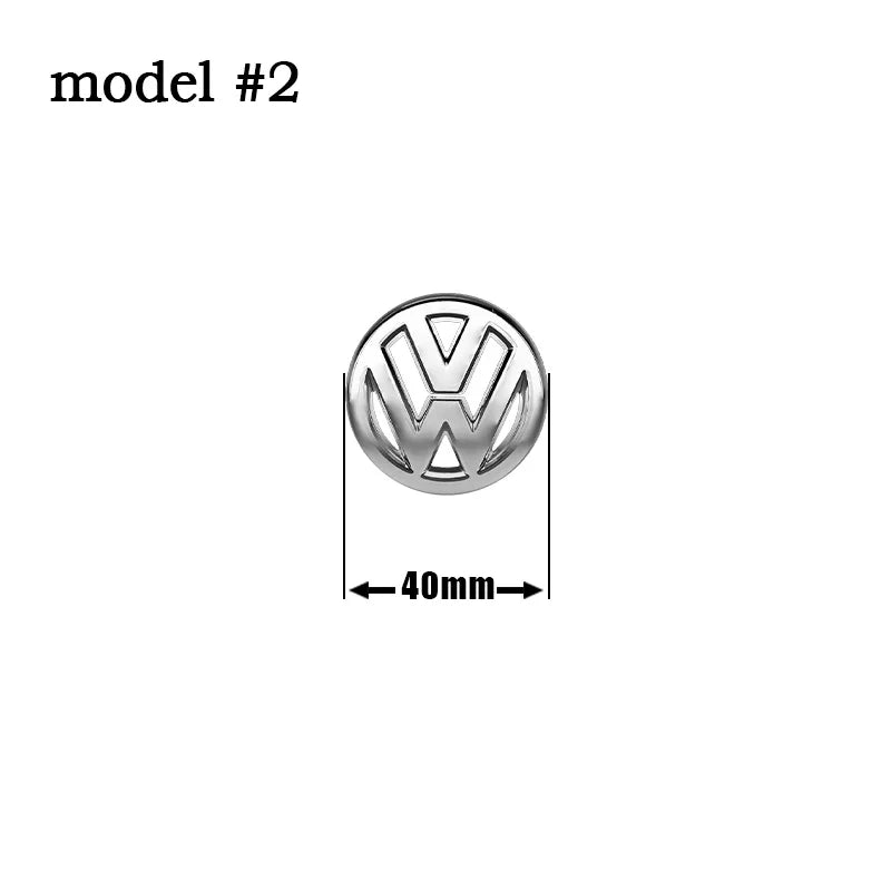 Autocollant emblème de volant de voiture ABS 40mm 61mm, pour Volkswagen VW GTI Polo Golf Caddy Jetta Sharan Passat Logo Badge accessoires