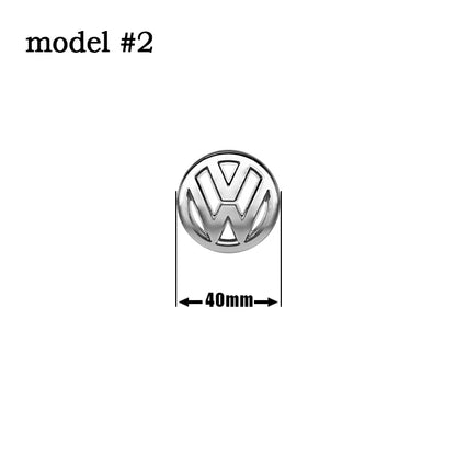 Autocollant emblème de volant de voiture ABS 40mm 61mm, pour Volkswagen VW GTI Polo Golf Caddy Jetta Sharan Passat Logo Badge accessoires