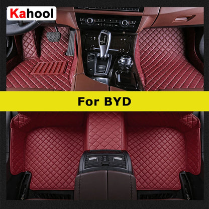 AgreBathroom-Tapis de sol de voiture personnalisés pour avocat, BYD Atto 3, DolDave Seal F0, F3, F6, E6, G3, G6, Dock Song Qin, Auto Carpets, Foot Coche Accessrespiration
