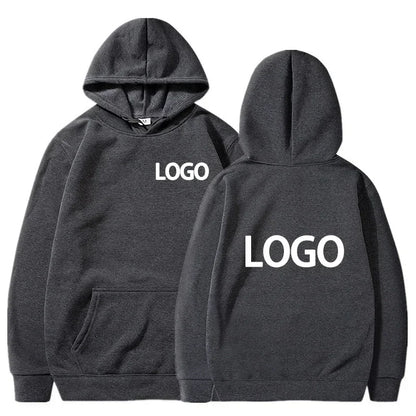 Pull à capuche en polyester pour hommes et femmes, vêtements décontractés amples d'équipe personnalisés avec une personnalité à la mode