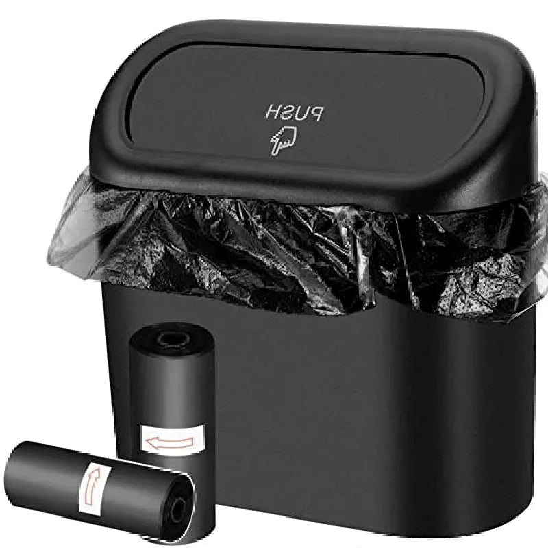 Poubelle de voiture (avec couvercle), 3 pièces, contient 60 (300) de sacs poubelles, poubelle de petite voiture, accessoires de mini voiture étanches