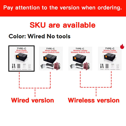 Adaptateur CarPlay Android Auto sans fil de type C, hub UBS, OEM pour Mazda 2, 3, 6, CX3, CX5, CX8, CX9, MX5, kit Demio ata MiTK78669U0C