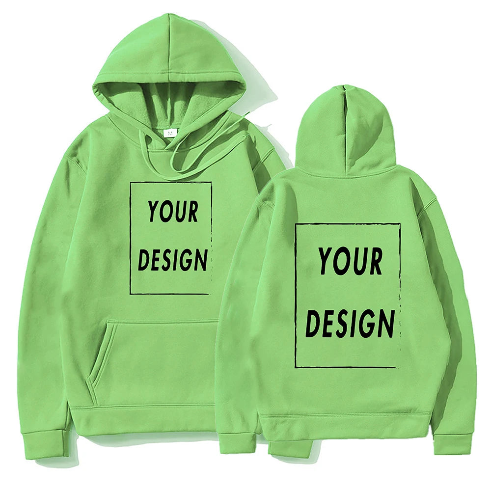 Votre propre Design marque Logo/image personnalisée partout hommes femmes sweat à capuche bricolage sweat à capuche décontracté à la mode nouveau