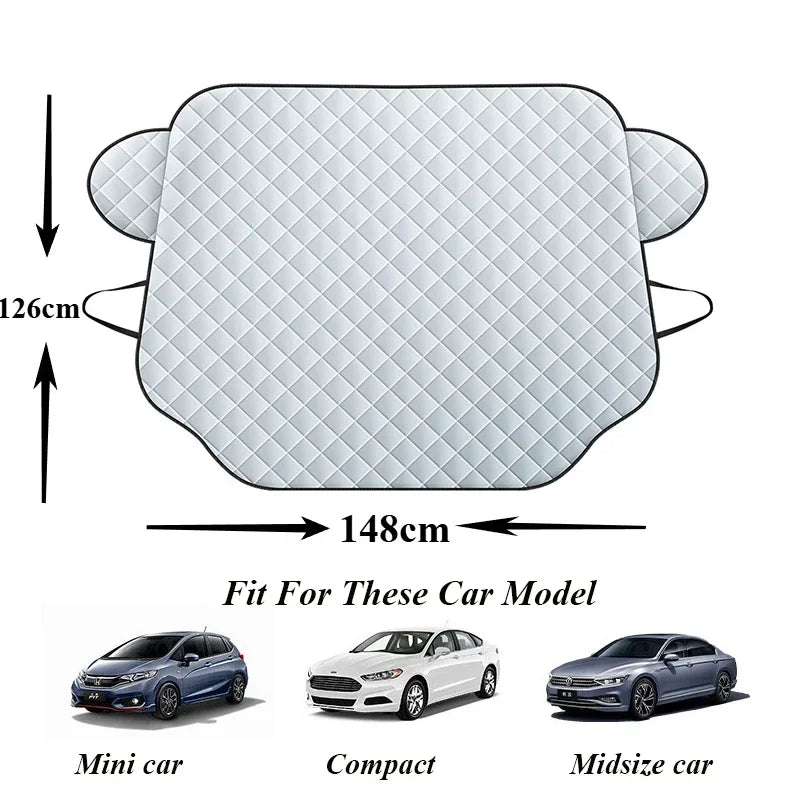 Pare-soleil de pare-brise avant de voiture, couverture anti-neige, protection contre la glace et le gel, protection solaire, modèles 3 Highland 2024, Y, X, S