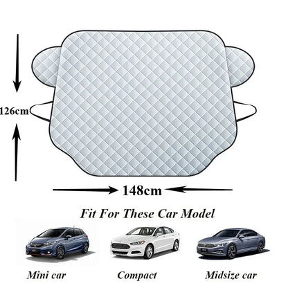 Pare-soleil de pare-brise avant de voiture, couverture anti-neige, protection contre la glace et le gel, protection solaire, modèles 3 Highland 2024, Y, X, S