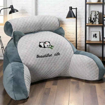Oreiller de lecture réglable, coussin de soutien ergonomique pour le dos, pour lit/canapé/sol, Design respirant matelassé gris, 1 pièce