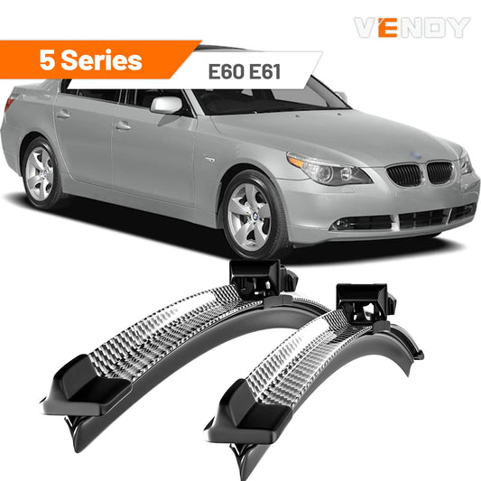Pour BMW série 5 E60 E61 2003-2010 2004 2005 2006 2007 2008 2009 2 pièces balais d'essuie-glace avant essuie-glaces