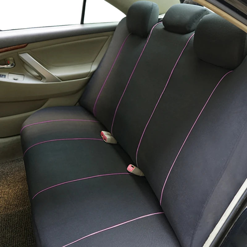 Housses de siège de voiture universelles en tissu Polyester, adaptées à la plupart des voitures, Suv, camion, avec Airbag, accessoires de voiture compatibles, housse de siège intérieur
