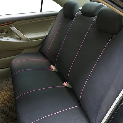 Housses de siège de voiture universelles en tissu Polyester, adaptées à la plupart des voitures, Suv, camion, avec Airbag, accessoires de voiture compatibles, housse de siège intérieur