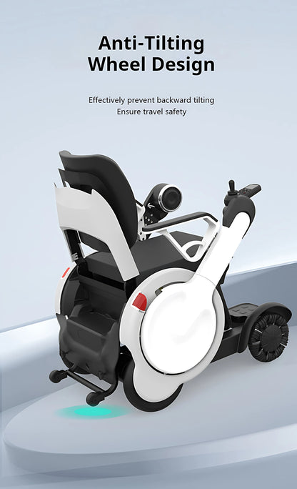 Fauteuil roulant électrique intelligent entièrement automatique haut de gamme pour personnes âgées et handicapées