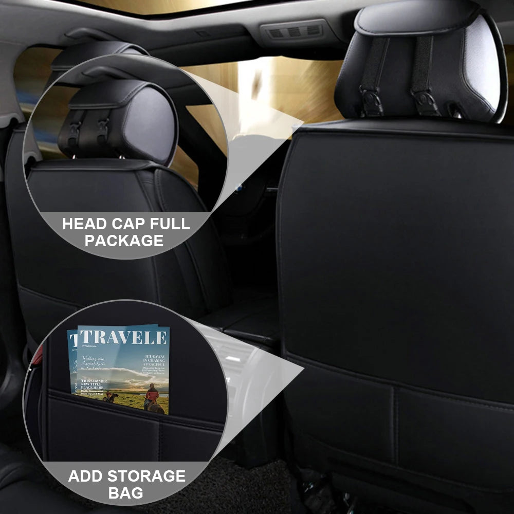 1pcs All inclusive seat cover full leather car seat cushion single seat driver and passenger seat cover all season universal pad