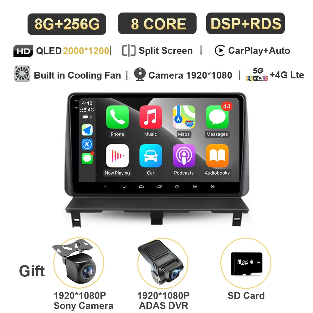 Android 15 autoradio Carplay pour Peugeot Partner 1 2002 - 2008 Partner origine 1 2008-2011 Android Auto lecteur multimédia stéréo