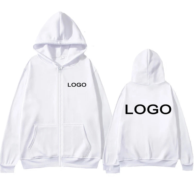 Sweat à capuche imprimé personnalisé pour hommes et femmes, fermeture éclair, ample, vêtements décontractés, mode, manches longues, pull à capuche, personnalité
