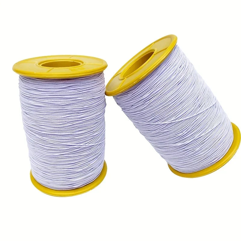 Corde élastique pour Machine à coudre, 0.5mm, ligne élastique en Polyester super fin, accessoires pour vêtements, corde élastique