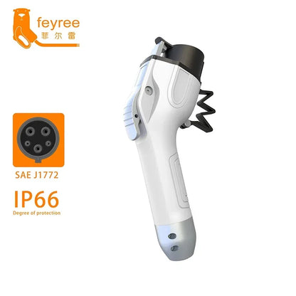 قابس شاحن السيارة الكهربائية Feyree Type1، 16 أمبير 3.5 كيلو واط / 32 أمبير 7 كيلو واط، موصل أحادي الطور SAE J1772 لمحطة شحن السيارات الكهربائية