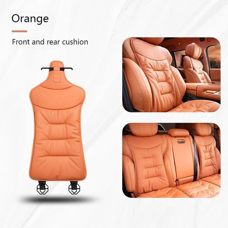 Housse de siège de voiture universelle en cuir, housse de coussin de taille pour siège de voiture, quatre saisons, coussin de Protection pour sièges intérieurs automobiles, accessoire de voiture