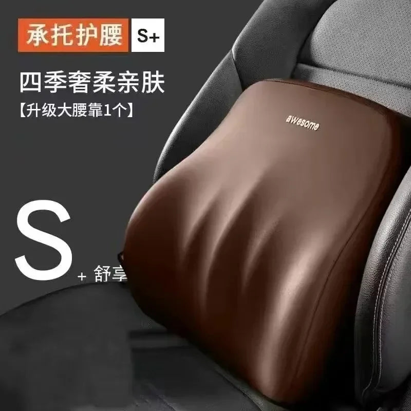 Nouvel appui-tête de voiture avec support lombaire, coussin en mousse à mémoire de forme pour le cou et protection des épaules pour un confort amélioré
