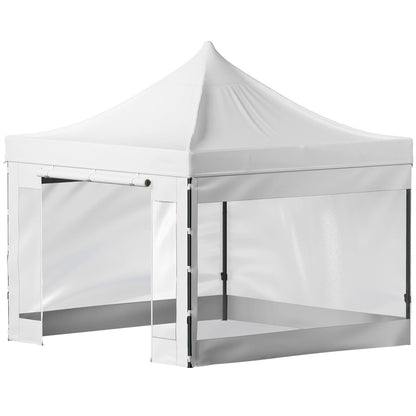 SucceBuy 10x10 Pop Up auvent tente extérieure dix avec parois latérales amovibles et sac à roulettes abri portable instantané pour camp de fête