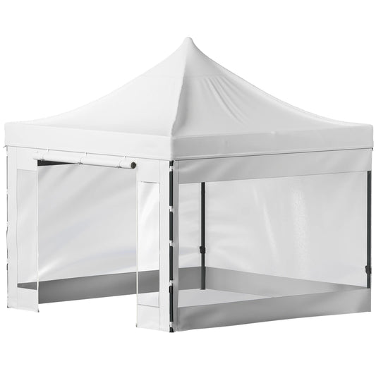 SucceBuy 10x10 Pop Up auvent tente extérieure dix avec parois latérales amovibles et sac à roulettes abri portable instantané pour camp de fête