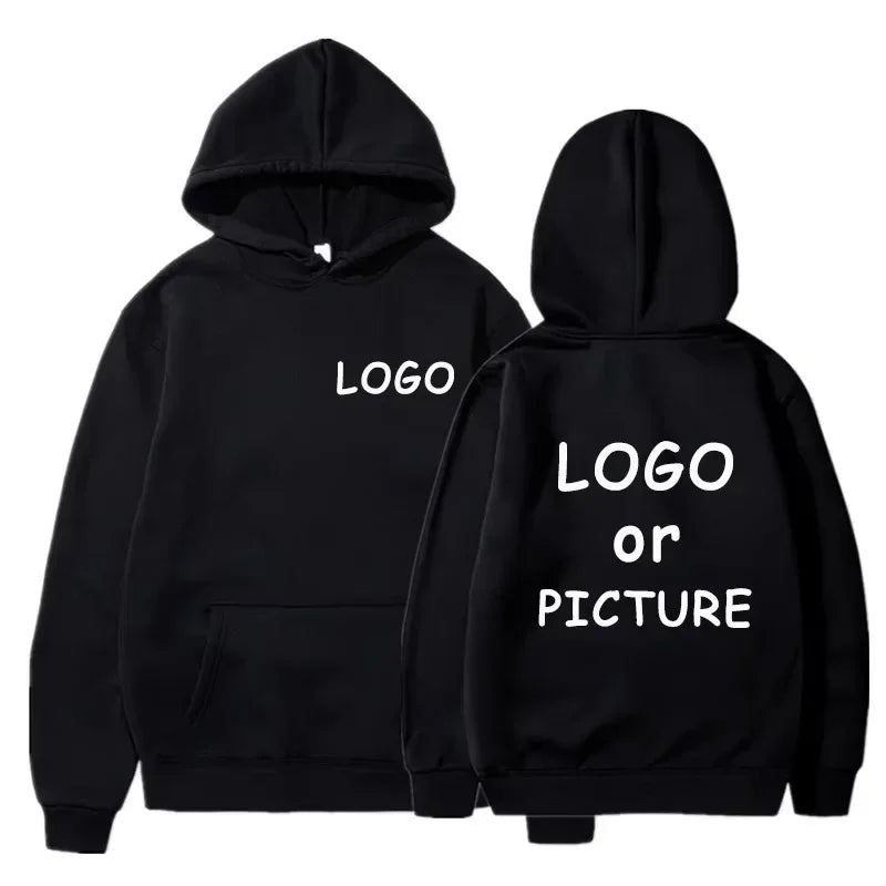 Sweat-shirts décontractés pour hommes et femmes avec logo personnalisé, sweat-shirts à manches longues pour l'automne et l'hiver, sweat-shirts personnalisés de style streetwear.