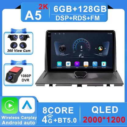 Autoradio Carplay pour Peugeot Expert 2 G9 pour citroën Jumpy pour Fiat Scudo pour Toyota Proace 2007-2017 Navigation GPS No 2din 4G