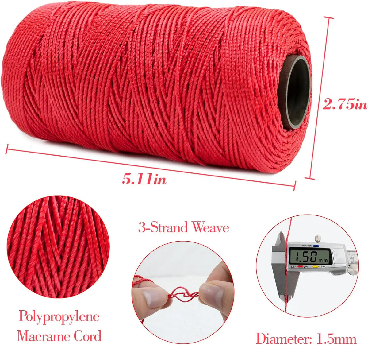 Fil de soie et coton glacé léger d'été, 1.5mm, 200m, fil au Crochet pour bricolage, artisanat, sac, chapeau, chaussures, fil en polypropylène, cordon de fil au Crochet