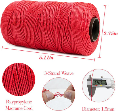 Fil de soie et coton glacé léger d'été, 1.5mm, 200m, fil au Crochet pour bricolage, artisanat, sac, chapeau, chaussures, fil en polypropylène, cordon de fil au Crochet