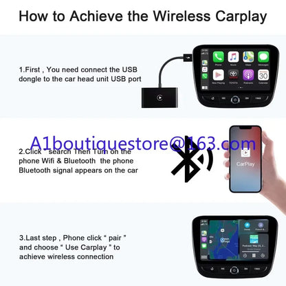 محول Apple عالي الجودة لاسلكي Ai Carplay سلكي إلى لاسلكي Apple Auto Carplay دونجل لـ Oem Carplay Apple Auto