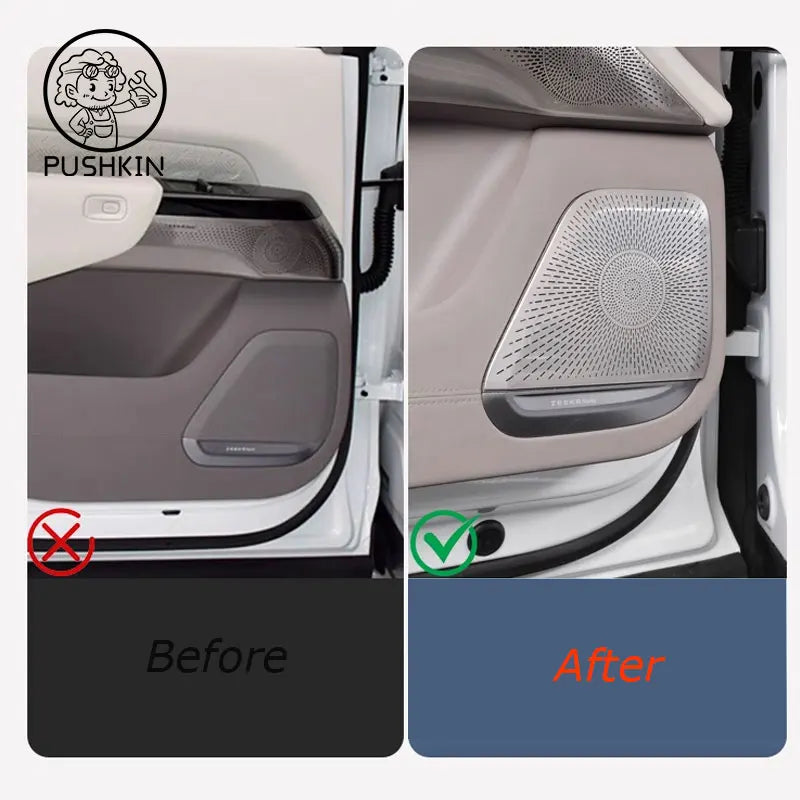 Couverture de haut-parleur audio intérieur de voiture pour Geely ZEEKR, couverture d'œuvres d'art, garniture de porte, accessoires de garniture, 7X, 2024, 2025, 2026