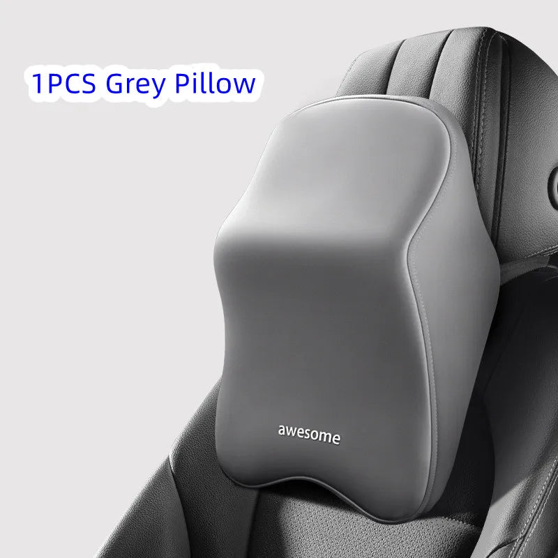 Appui-tête de soutien lombaire pour voiture, oreiller lombaire en mousse à mémoire de forme, oreiller universel doux pour le cou, coussin de siège de voiture