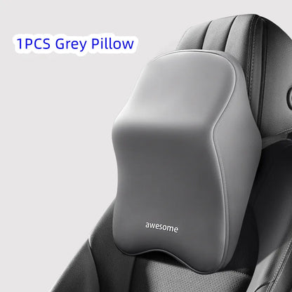 Appui-tête de soutien lombaire pour voiture, oreiller lombaire en mousse à mémoire de forme, oreiller universel doux pour le cou, coussin de siège de voiture