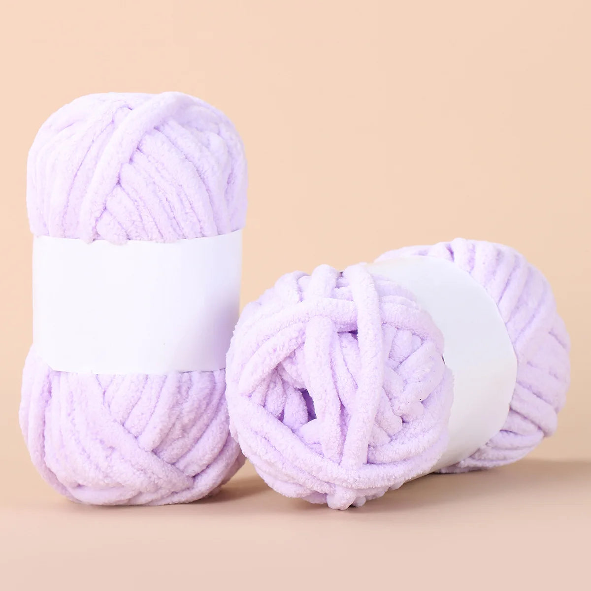 Fil de fil de soie coloré, 50g/boule, fil de laine grossière, Chenille, fil épais à tricoter à la main, anti-boulochage, écharpe au Crochet, couverture