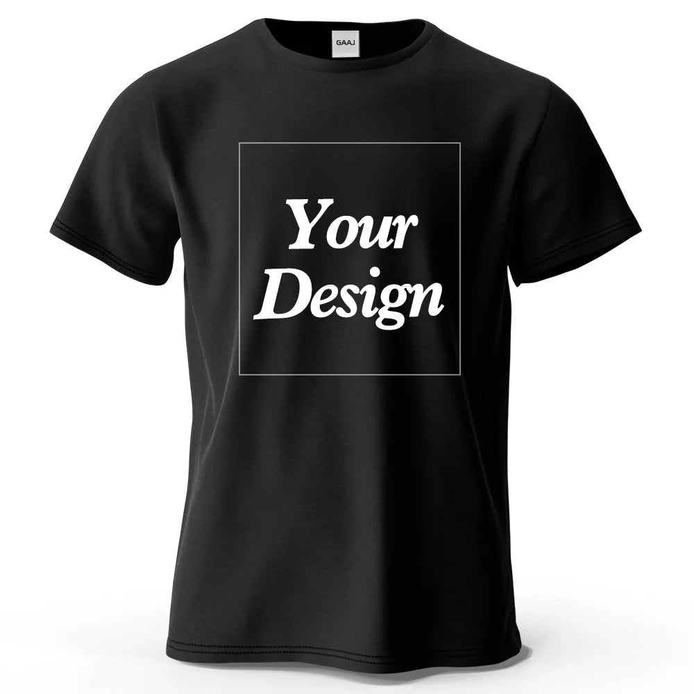 T-shirt personnalisé t-shirt personnalisé t-shirt personnalisé bricolage imprimer votre photo marque Logo texte hommes femmes 100% coton cadeau Premium