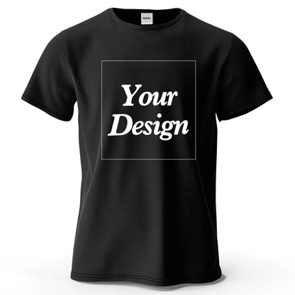 T-shirt personnalisé t-shirt personnalisé t-shirt personnalisé bricolage imprimer votre photo marque Logo texte hommes femmes 100% coton cadeau Premium