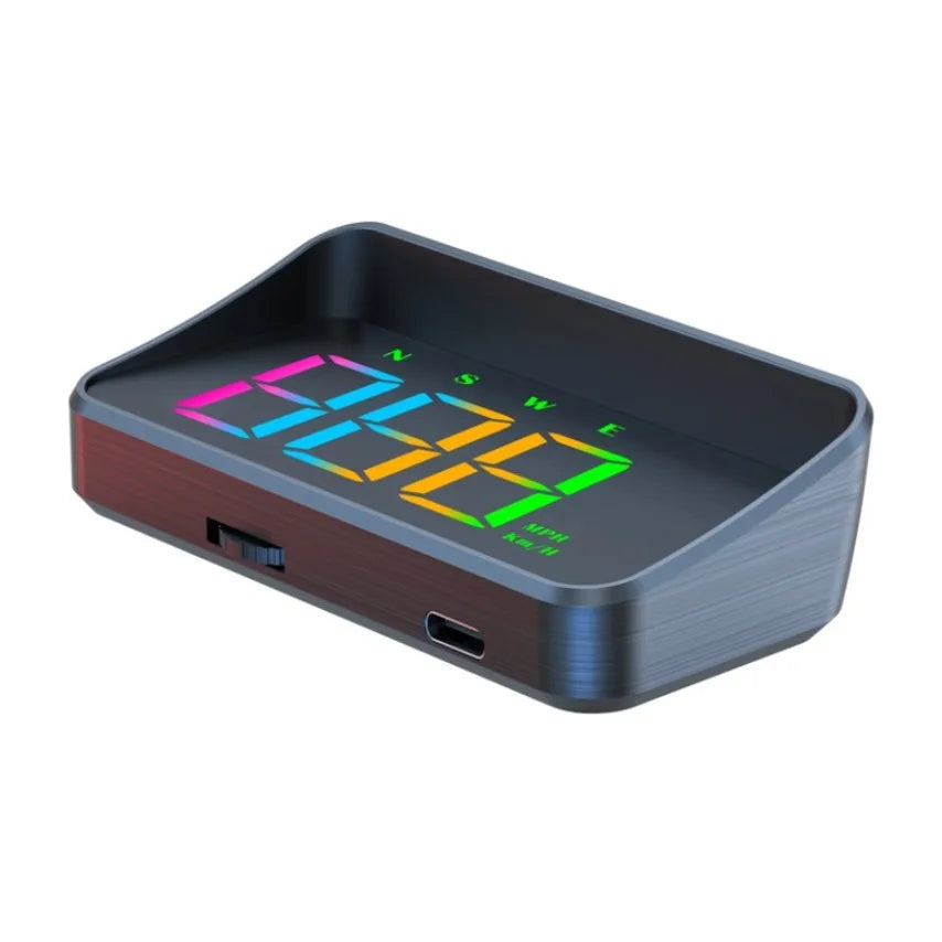 Système de projecteur de compteur de vitesse GPS de pare-brise de voiture HUD avec affichage haute définition alerte de survitesse affiche la vitesse Plug and Play