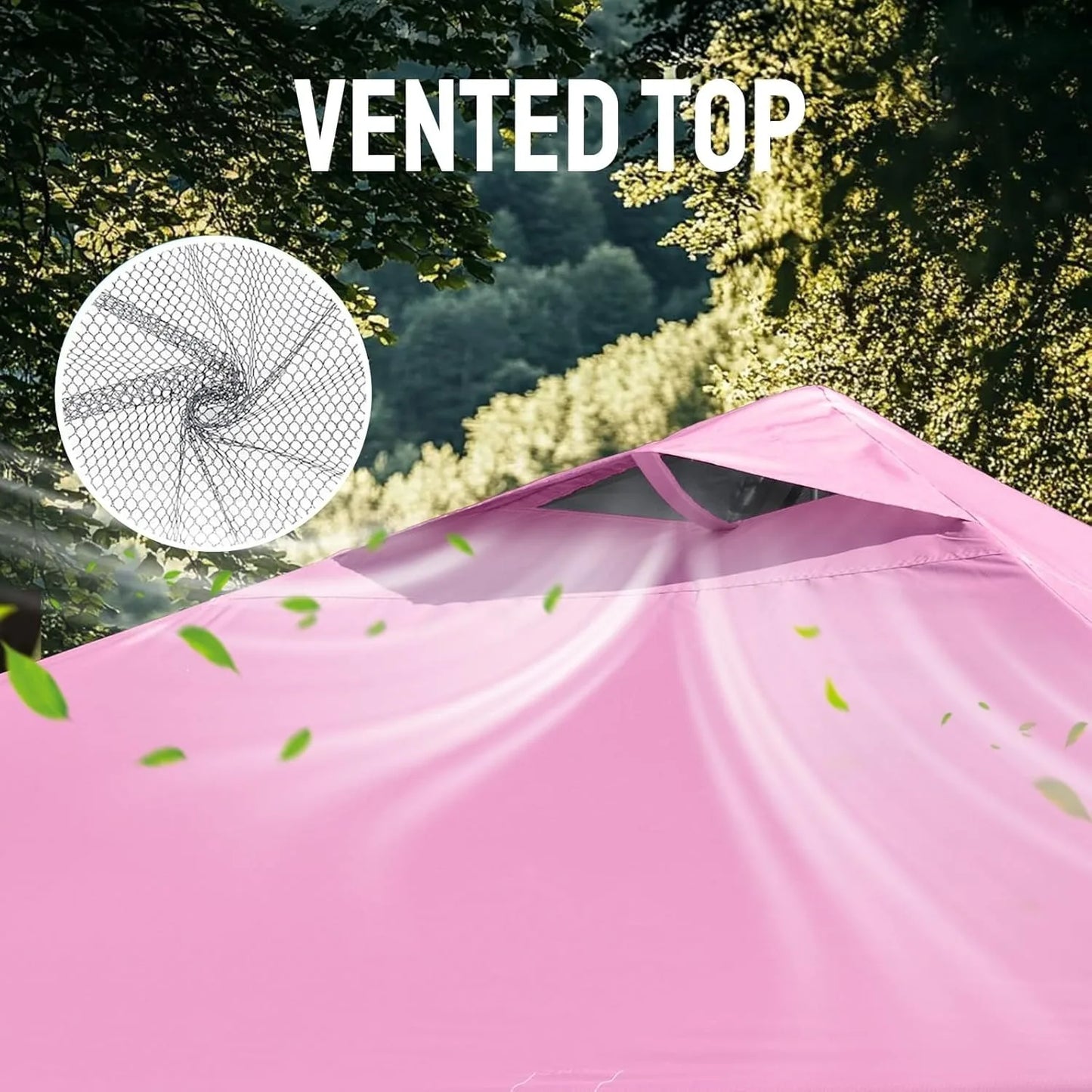 Tente Pop-Up 10x10 - Tente de plage instantanée à verrouillage central breveté, avec sac STO-N-Go et 8 piquets, personnalisable