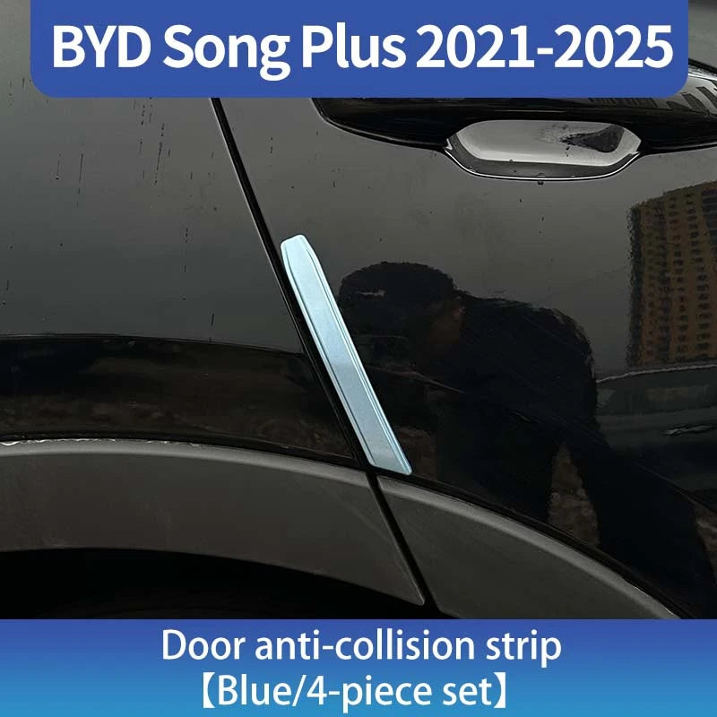 Bande Anti-collision pour porte de voiture ABS, autocollant de protection extérieur résistant aux rayures et à l'usure, pour Byd Song Plus Seal u Dmi 2020 – 2025, 4 pièces