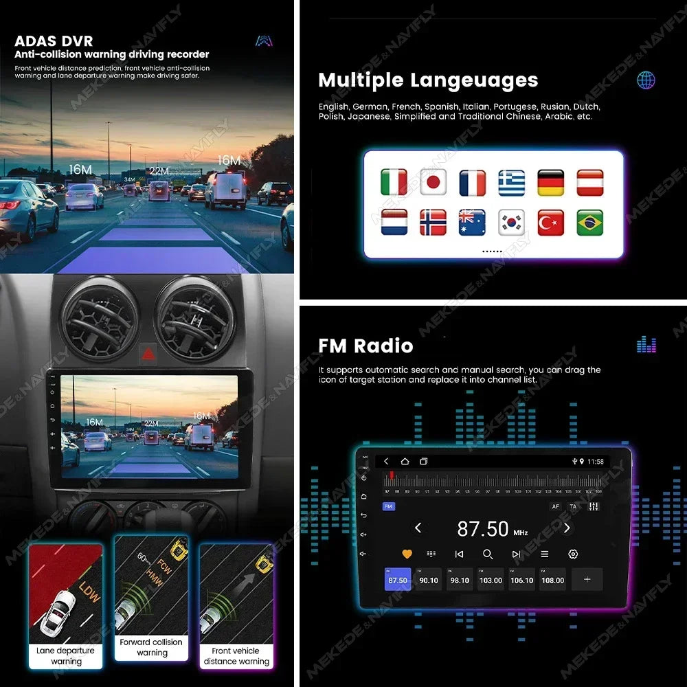 2025 nouvelle autoradio Carplay Android Auto pour citroën C2 C3 2001 2002 2003 - 2010 lecteur multimédia de voiture avec cadre GPS RDS stéréo carplay sans fil systèmes intelligents auto carplay voiture autoradio