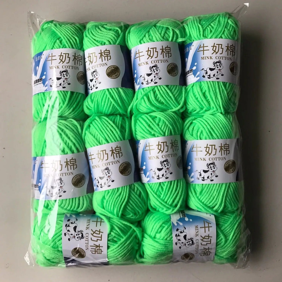 Fil de laine et de coton au lait, 500g, fil au Crochet pour écharpe tricotée à la main, pull, sacs de poupées, bricolage, fournitures de tricot au Crochet, 10 pièces/lot