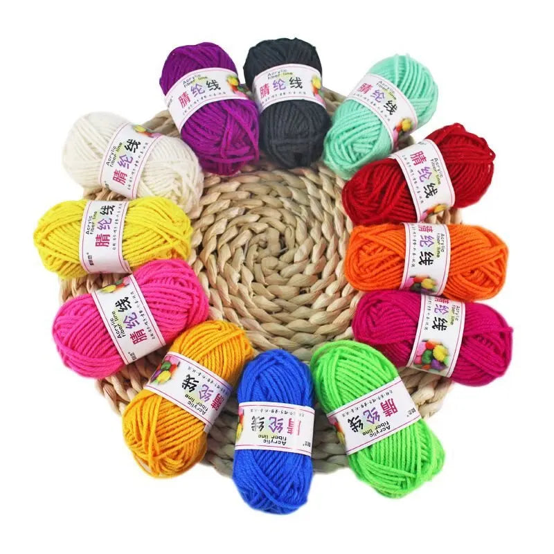 Fournitures de tricot en fil multicolore, artisanat au Crochet pour le Crochet et le Kit de démarrage de fil à tricoter pour débutants 12 pièces