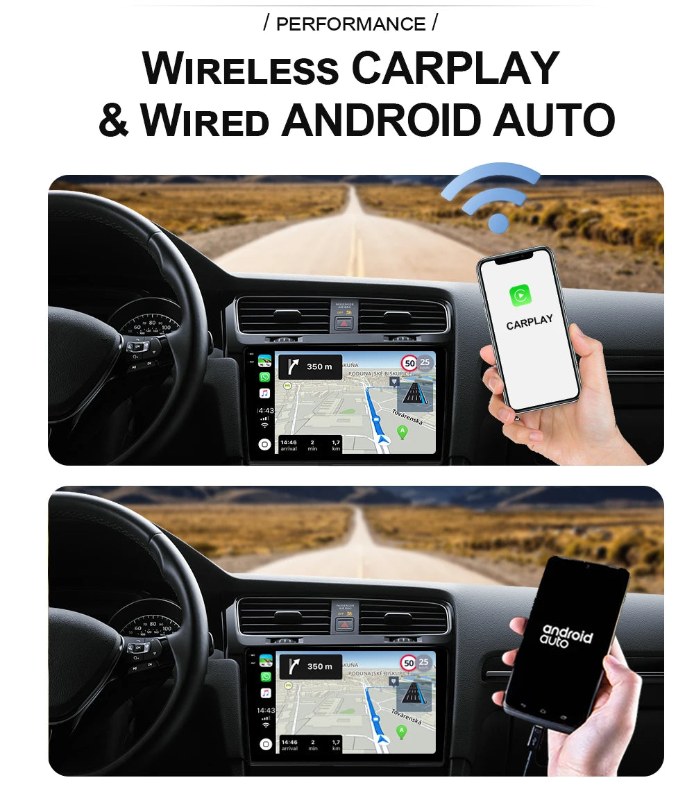 Android pour Ford Fiesta MK7 2009 - 2017 haute performance CPU tactile vidéo Bluetooth stéréo QLED écran Carplay vidéo DSP DVD