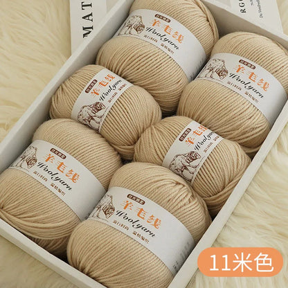 Fil de laine mélangé au Crochet de qualité supérieure, pour pull, écharpe, fil épais, 4 plis, 3 pièces x 100g = 300 grammes