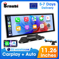 Systèmes intelligents de voiture de 11.26 pouces, lecteur vidéo multimédia, autoradio Portable, sans fil, CarPlay, Android, accessoires d'écran automatique